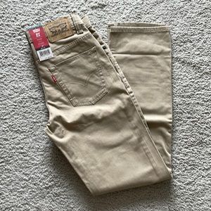NWT Boys Levi’s 511 slim khakis